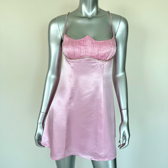 NWT!!! For love and lemons women pink dress size S Retail 250$ - Picture 2 of 13